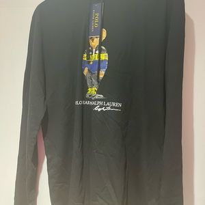 Ralph Lauren black bear sweater shirt